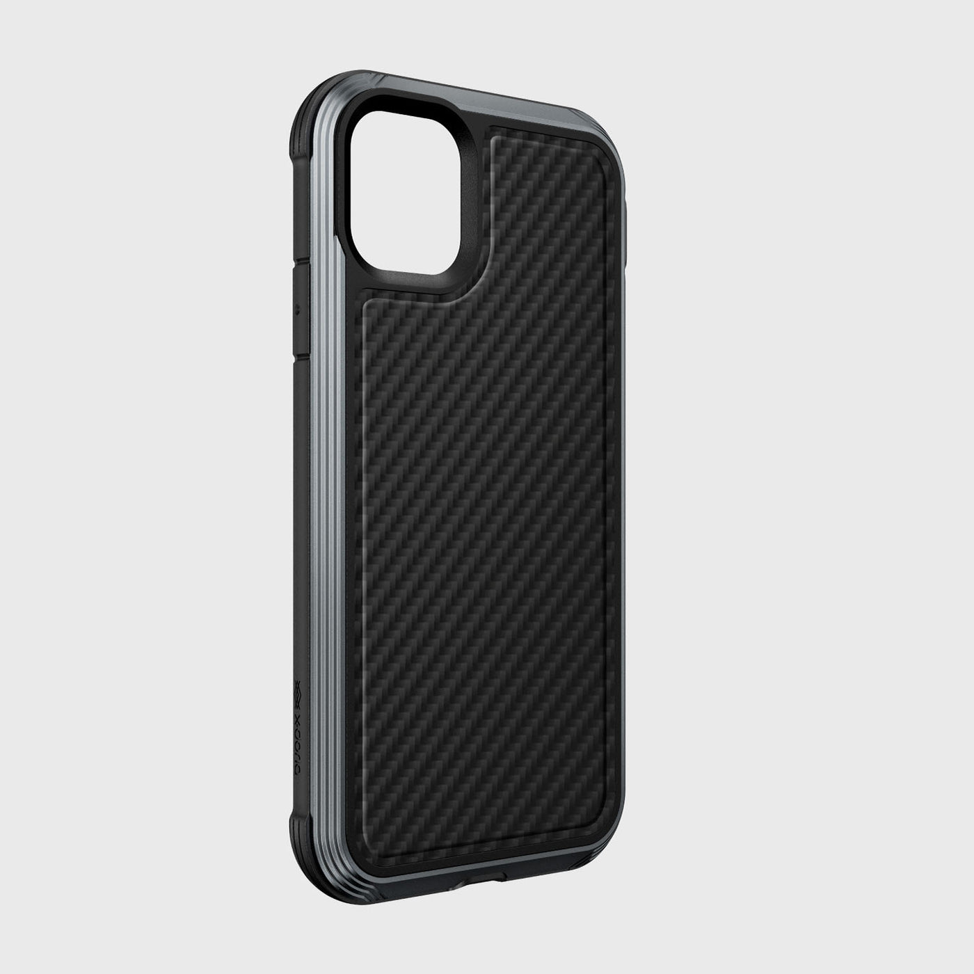 Luxurious Case for iPhone 11. Raptic Lux in black carbon fiber.