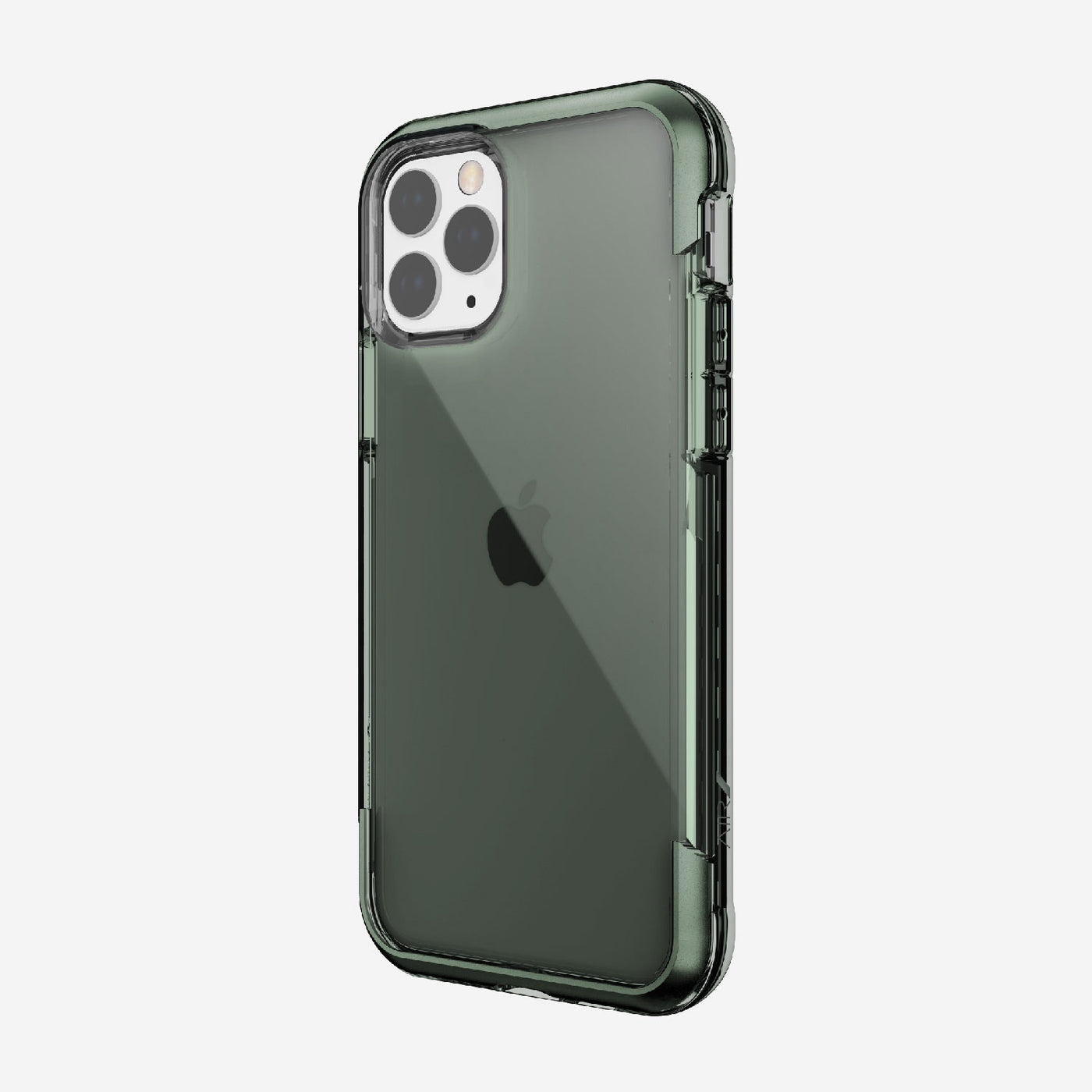 Transparent Case for iPhone 11 Pro. Raptic Air in green. #color_midnight-green
