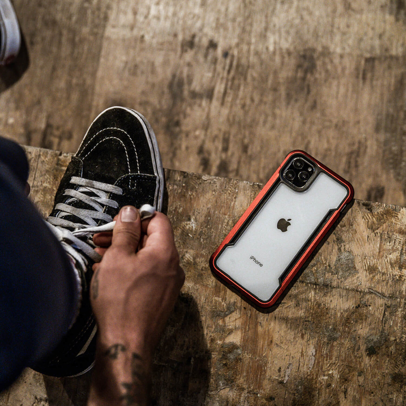 Rugged Case for iPhone 11 Pro. Raptic Shield in red.#color_red