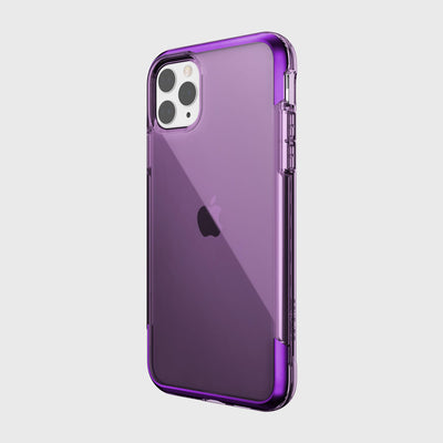 Transparent Case for iPhone 11 Pro Max. Raptic Air in purple.#color_purple