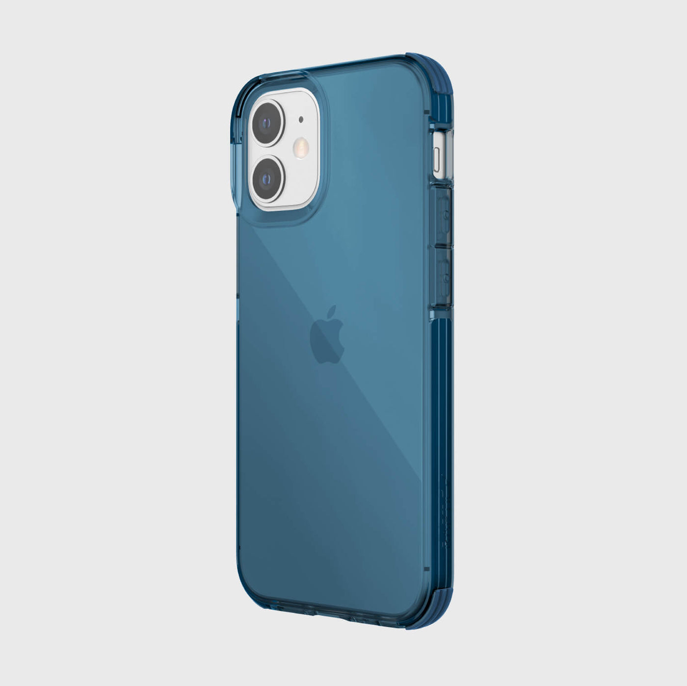 Thin Case for iPhone 12 Mini. Raptic Clear in blue.#color_blue