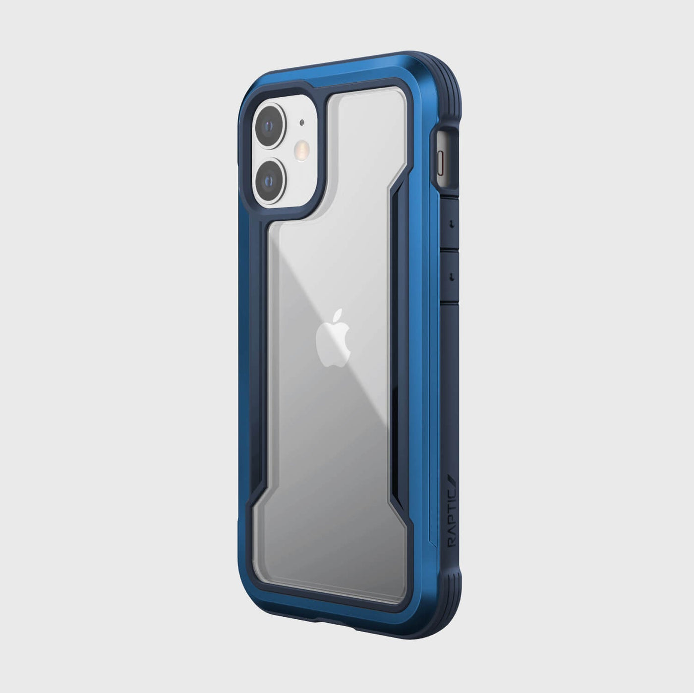 Raptic Shield Case for iPhone 12/12 Pro, Shock Absorbing, 10 ft Drop Tested, Iridescent, Clear Back