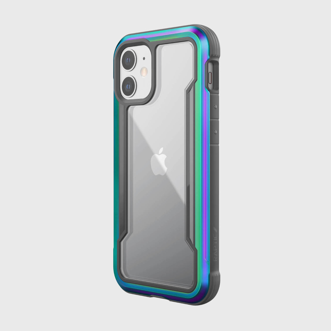 Rugged Case for iPhone 12 Mini. Raptic Shield in iridescent.#color_iridescent