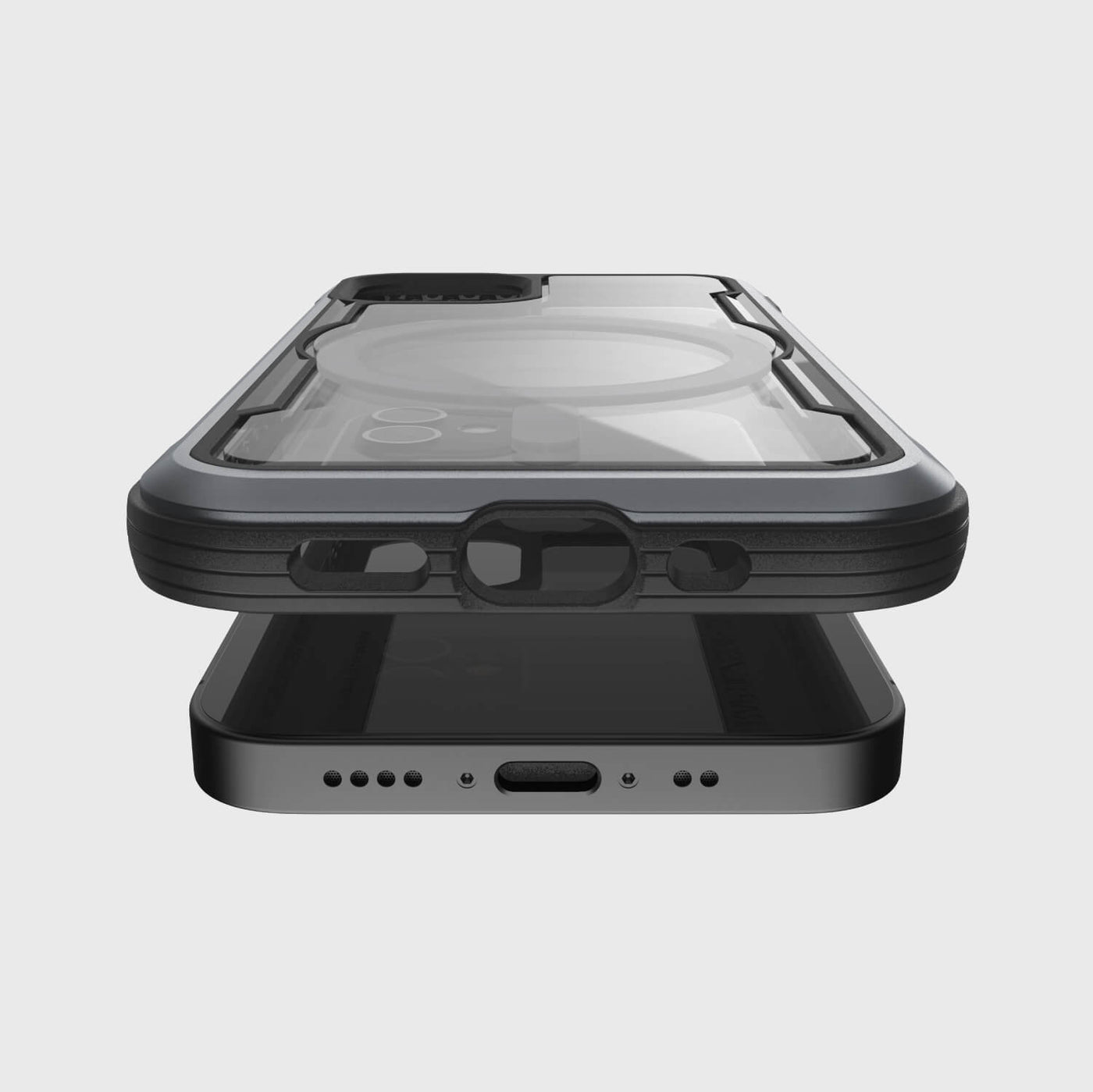 Tough Case for iPhone 12 Mini. Raptic Shield Pro in black.#color_black