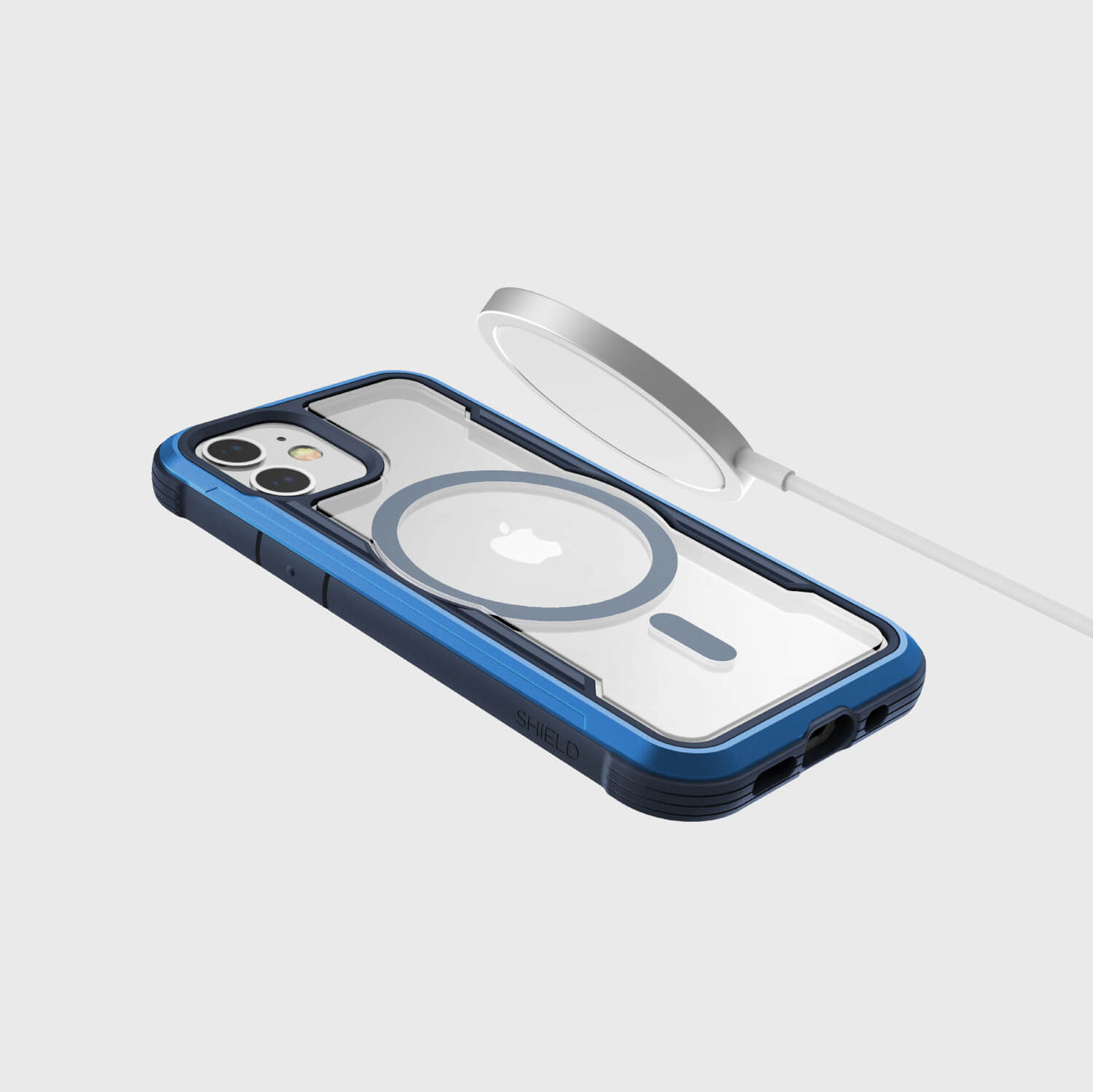 Tough Case for iPhone 12 Mini. Raptic Shield Pro in blue.#color_blue