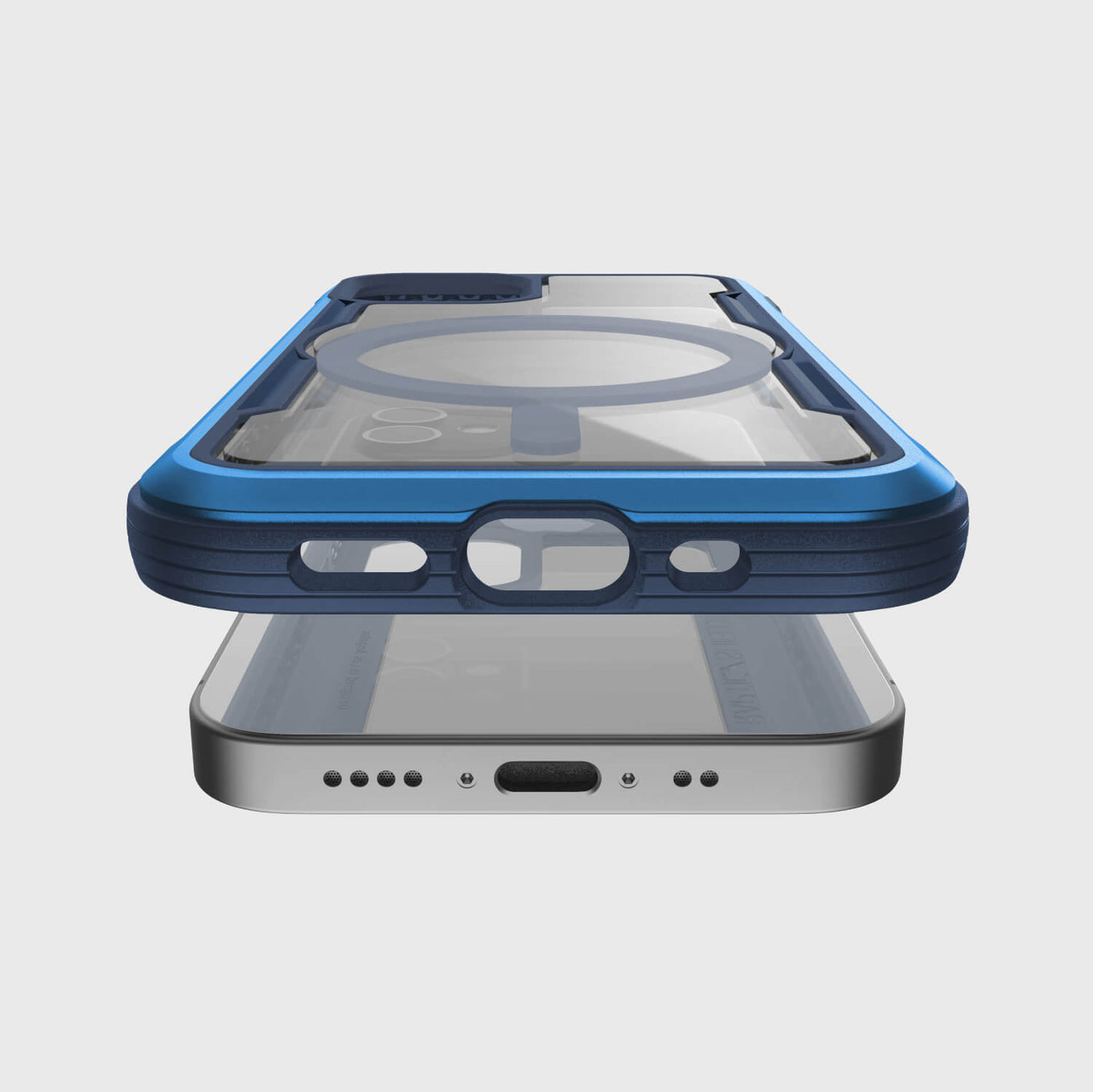 Tough Case for iPhone 12 Mini. Raptic Shield Pro in blue.#color_blue