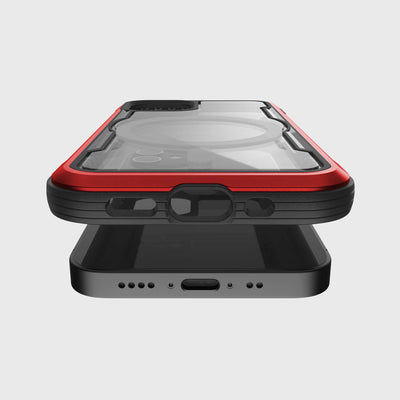 Tough Case for iPhone 12 Mini. Raptic Shield Pro in red.#color_red