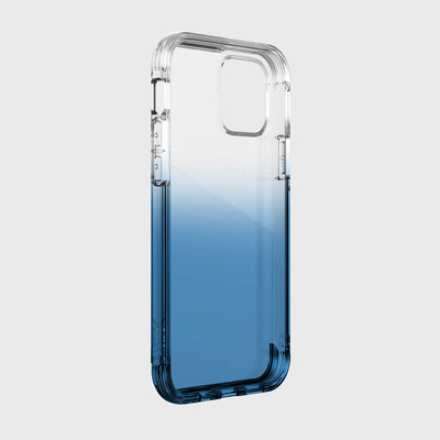 Transparent Case for iPhone 12 & iPhone 12 Pro. Raptic Air in blue gradient.#color_blue-gradient