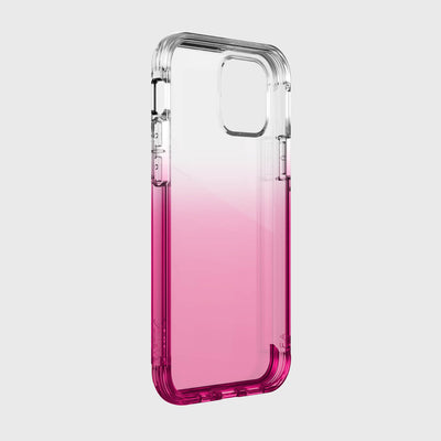 Transparent Case for iPhone 12 & iPhone 12 Pro. Raptic Air in pink gradient.#color_pink-gradient