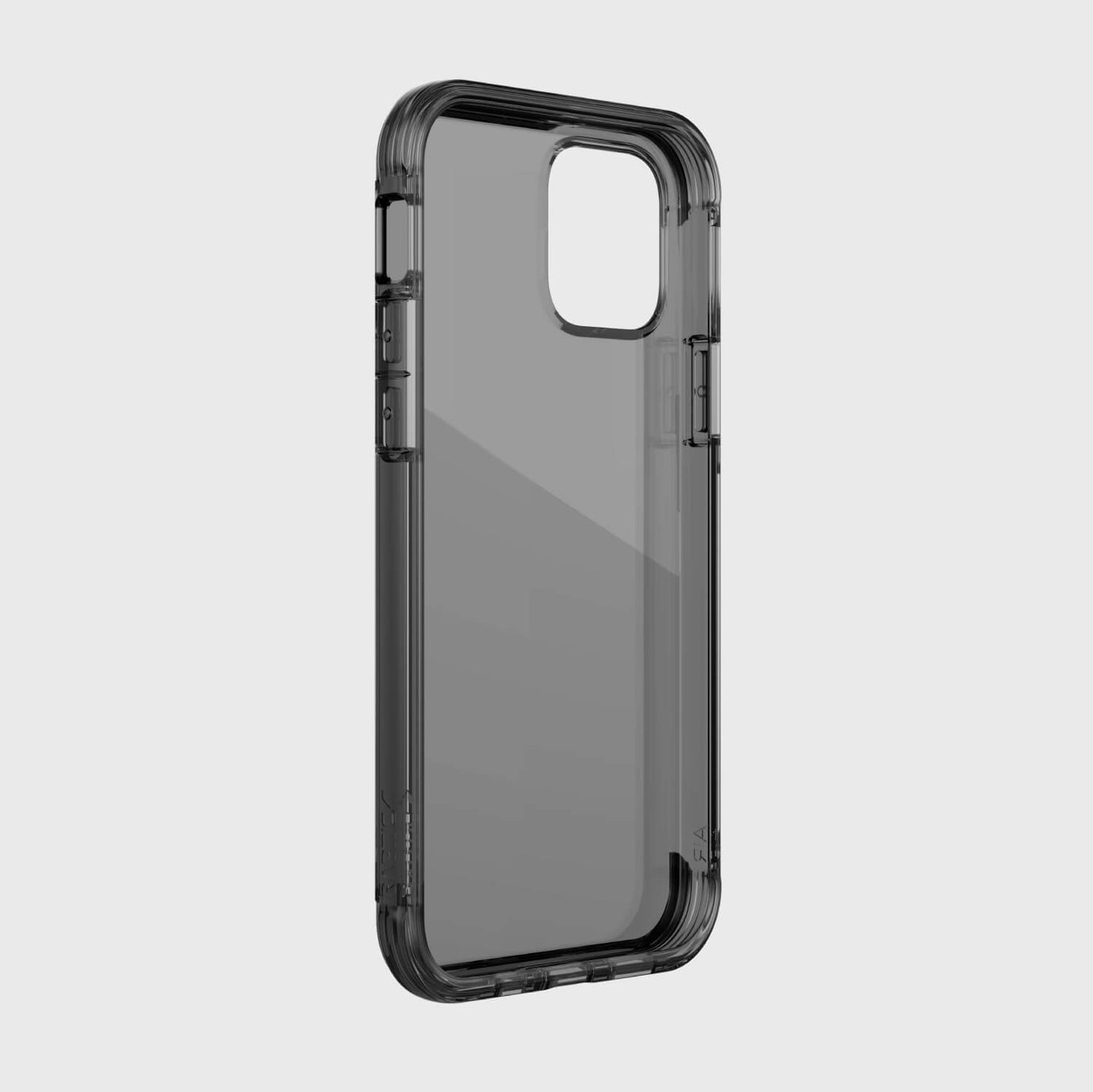 Transparent Case for iPhone 12 & iPhone 12 Pro. Raptic Air in smoke.#color_smoke