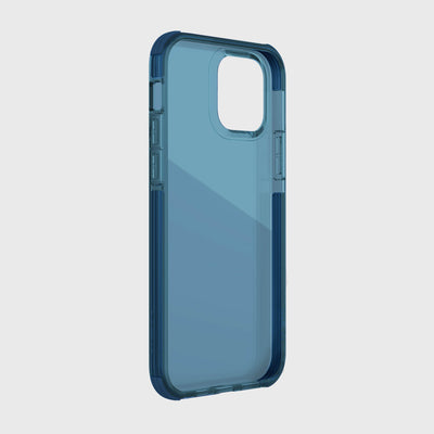 Thin Case for iPhone 12 & iPhone 12 Pro. Raptic Clear in blue.#color_blue