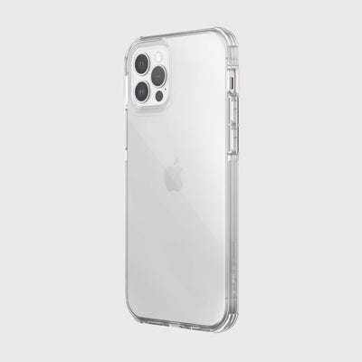 Thin Case for iPhone 12 & iPhone 12 Pro. Raptic Clear in white.#color_clear