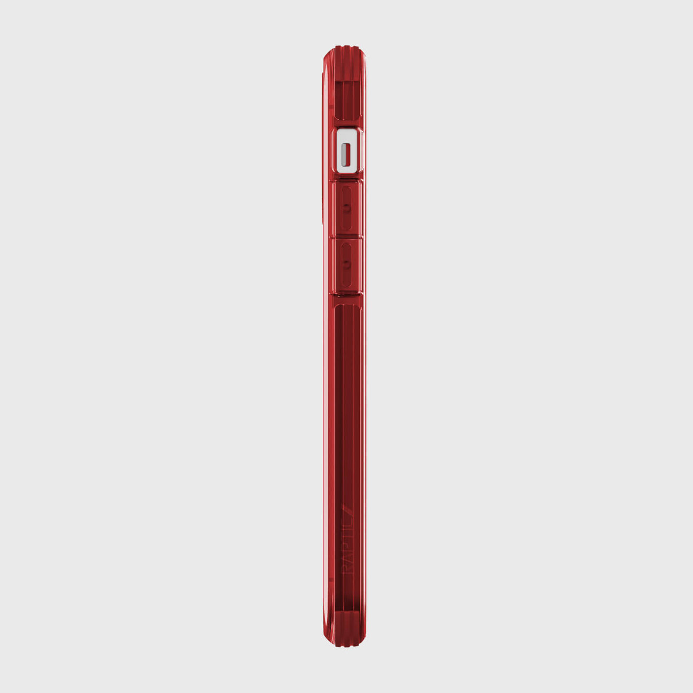 Thin Case for iPhone 12 & iPhone 12 Pro. Raptic Clear in red.#color_red