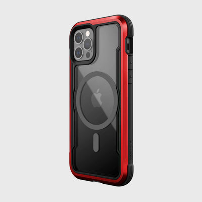 Tough Case for iPhone 12 & iPhone 12 Pro. Raptic Shield Pro in red.#color_red