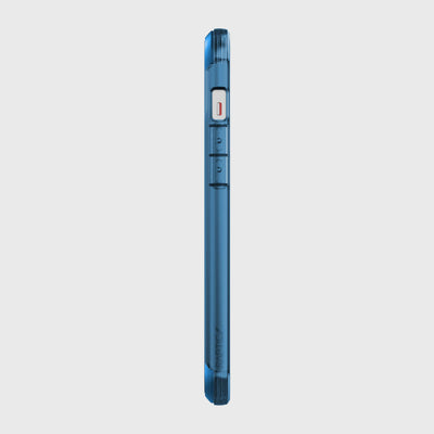 Transparent Case for iPhone 12 Pro Max. Raptic Air in blue.#color_blue