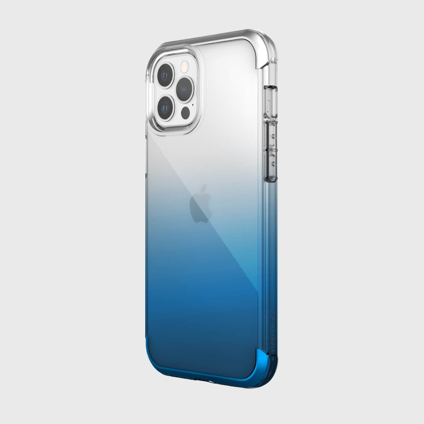 Transparent Case for iPhone 12 Pro Max. Raptic Air in blue gradient. #color_blue-gradient