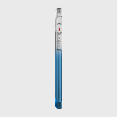 Transparent Case for iPhone 12 Pro Max. Raptic Air in blue gradient.#color_blue-gradient