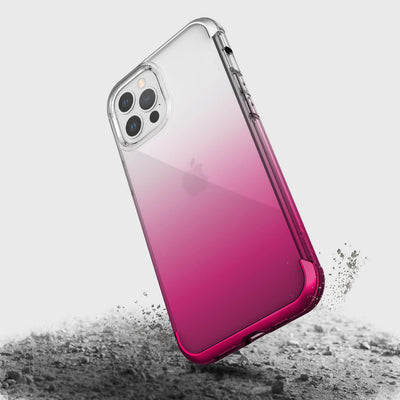 Transparent Case for iPhone 12 Pro Max. Raptic Air in pink gradient.#color_pink-gradient