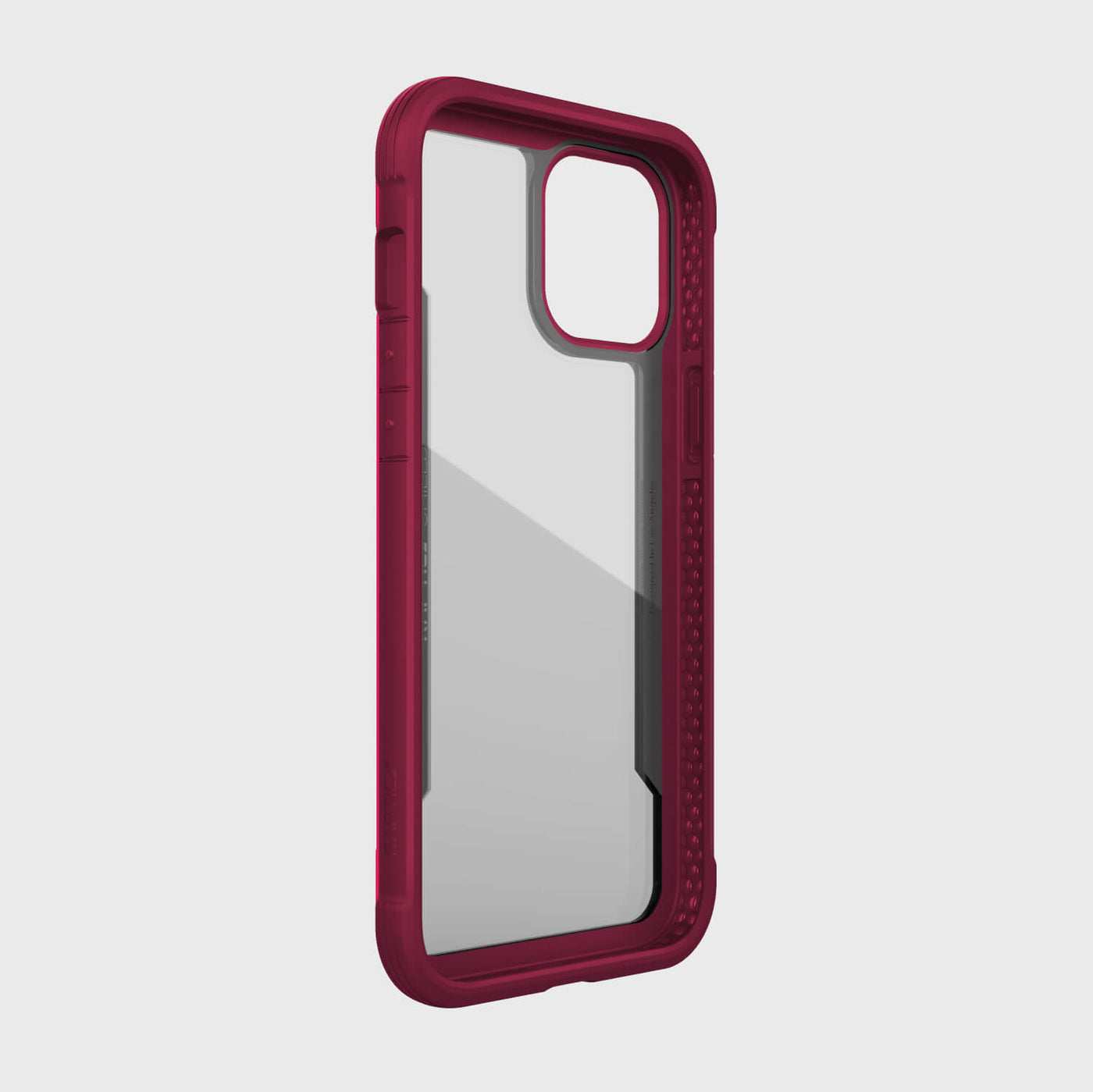 Rugged Case for iPhone 12 Pro Max. Raptic Shield in cranberry.#color_cranberry
