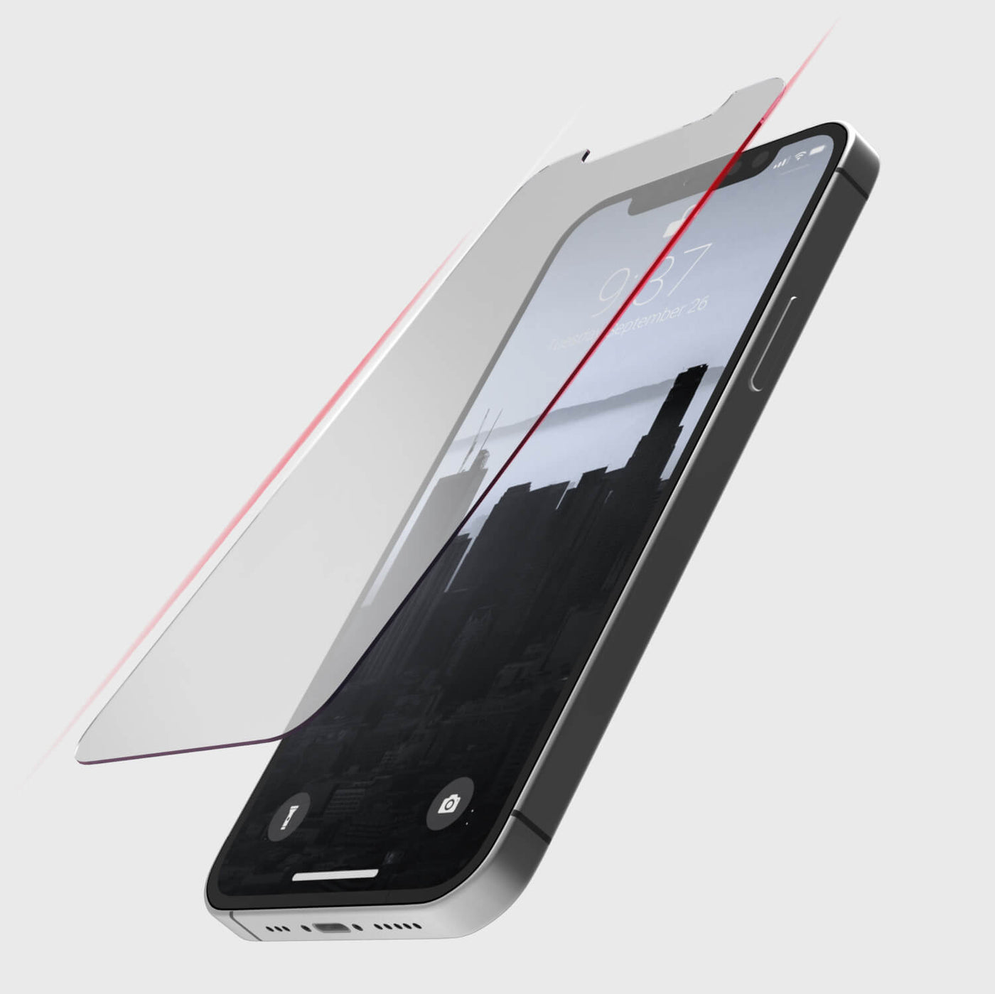 9H tempered glass screen protector. Edge to Edge Raptic Glass for iPhone 12 & iPhone 12 Pro.