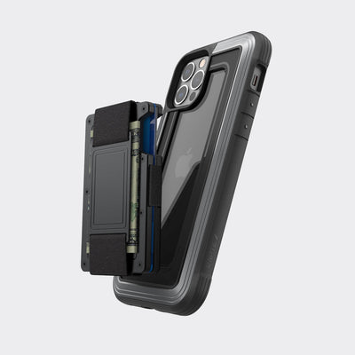 Rugged Wallet Case for iPhone 12 & iPhone 12 Pro. Raptic Shield in black.#color_black