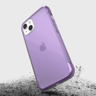 iPhone 13 in Raptic Air case - color purple - with drop protection #color_purple