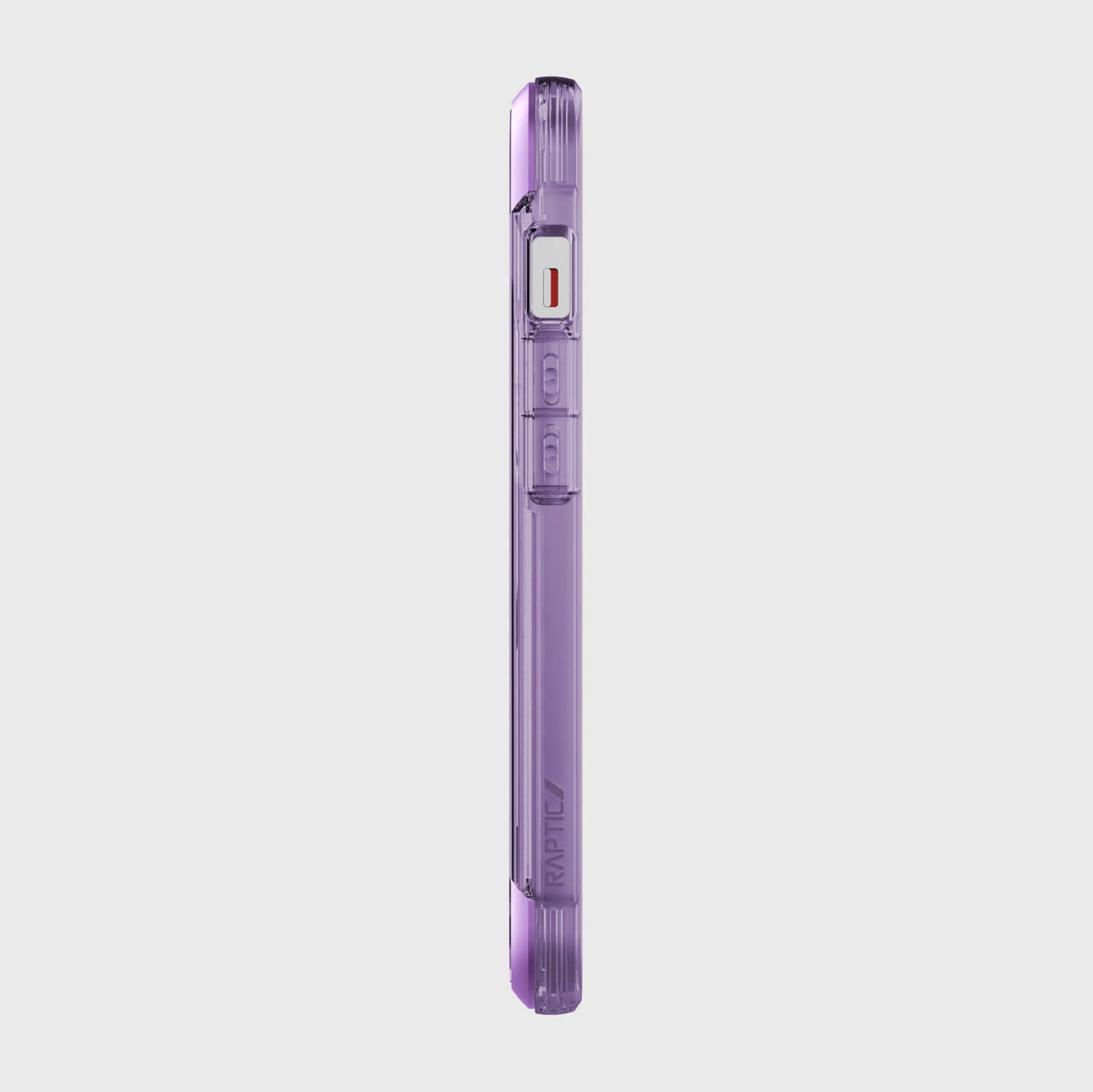 iPhone 13 in Raptic Air case - color purple - left side #color_purple