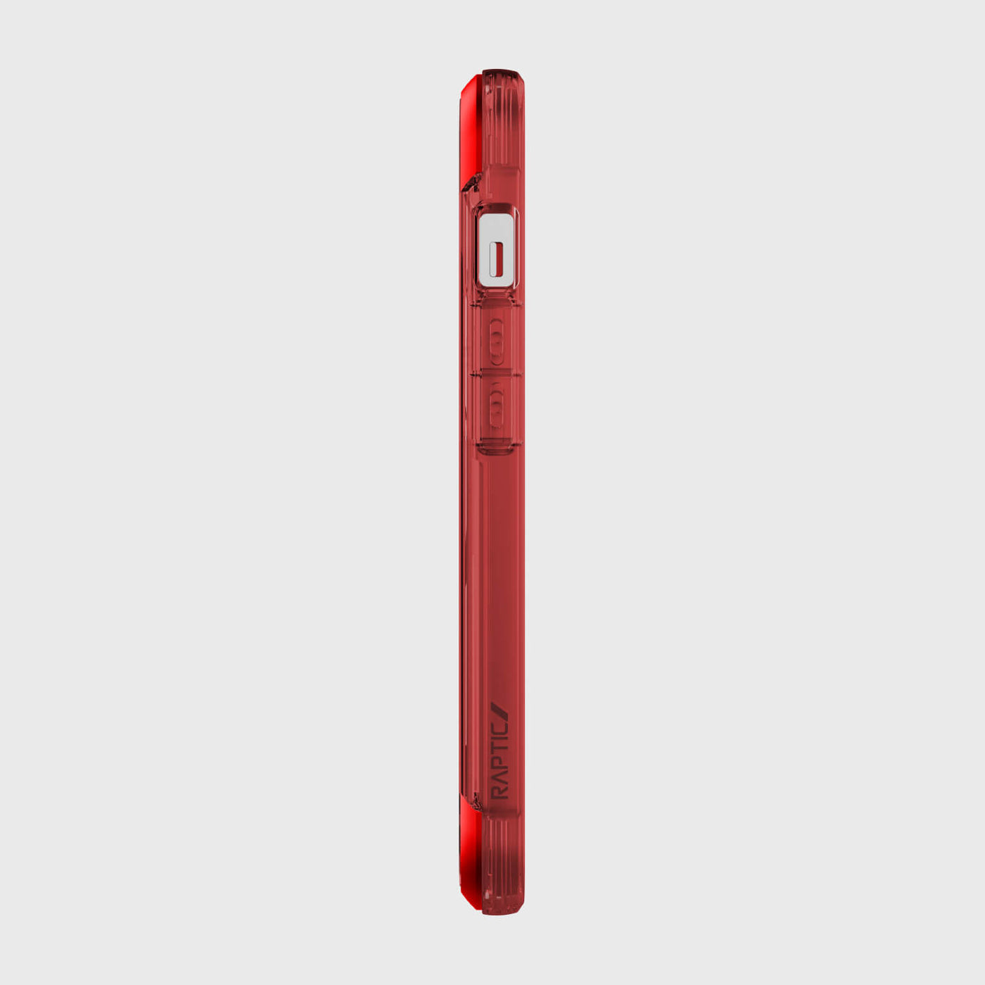 iPhone 13 in Raptic Air case - color red - left side #color_red