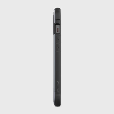 iPhone 13 in Raptic Shield case - color black - left side #color_black