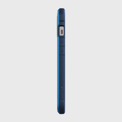 iPhone 13 in Raptic Shield case - color blue - left side #color_blue