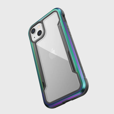 iPhone 13 in Raptic Shield case - color iridescent - with drop protection #color_iridescent