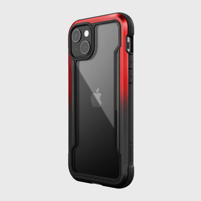 iPhone 13 in Raptic Shield case in - color red gradient - back angle #color_red-gradient
