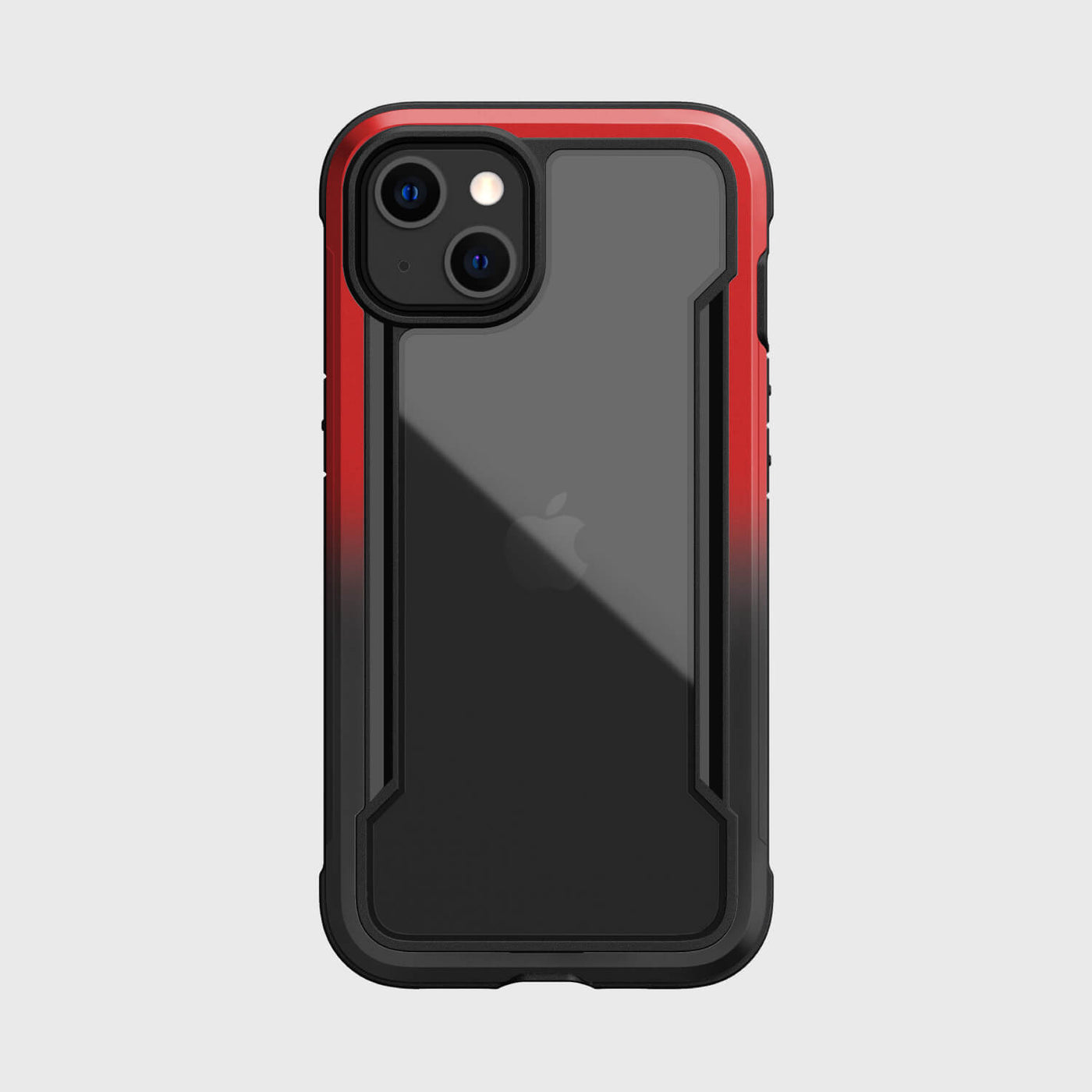 iPhone 13 in Raptic Shield case - color red gradient - back side #color_red-gradient