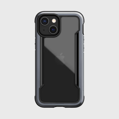 iPhone 13 Mini in Raptic Shield case - color black - back side #color_black
