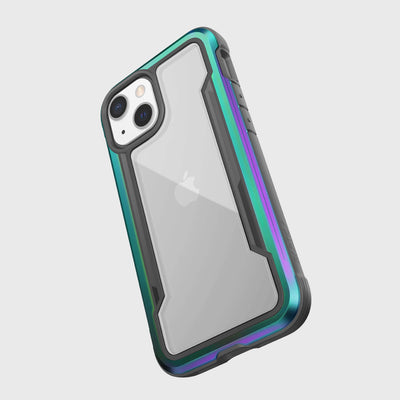 iPhone 13 Mini in Raptic Shield case - color iridescent - with drop protection #color_iridescent