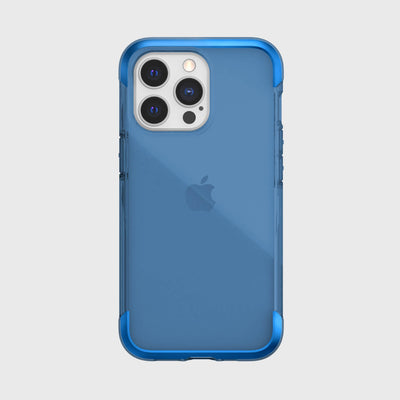 iPhone 13 Pro in Raptic Air case - color blue - back side #color_blue