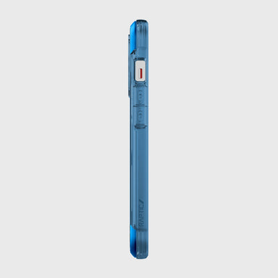iPhone 13 Pro in Raptic Air case - color blue - left side #color_blue