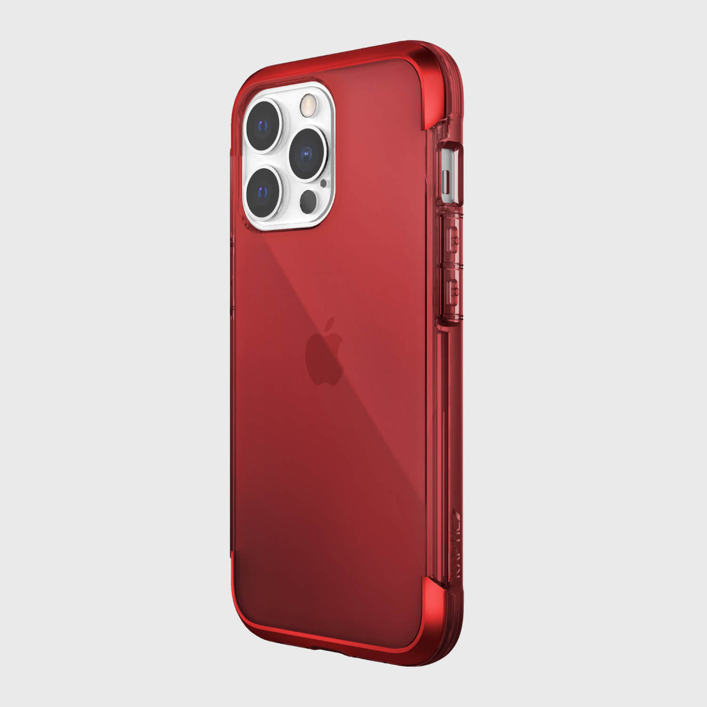 iPhone 13 Pro in Raptic Air case - color red - back angle #color_red