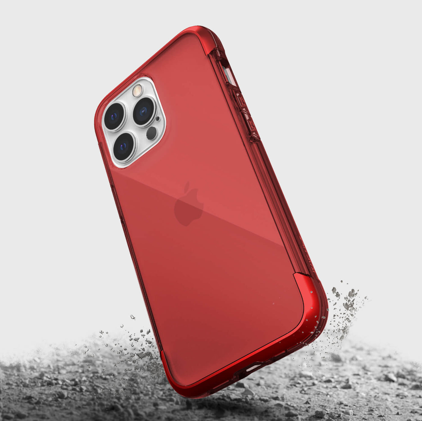 iPhone 13 Pro in Raptic Air case - color red - with drop protection #color_red