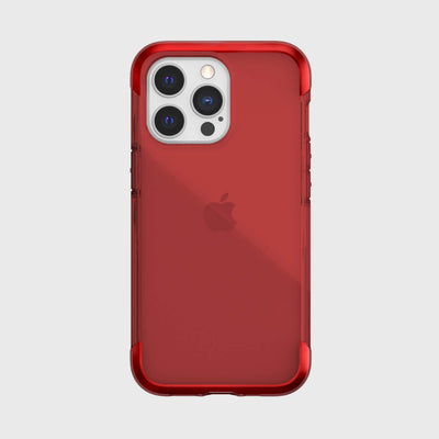 iPhone 13 Pro in Raptic Air case - color red - back side #color_red