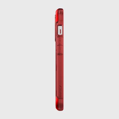 iPhone 13 Pro in Raptic Air case - color red - left side #color_red