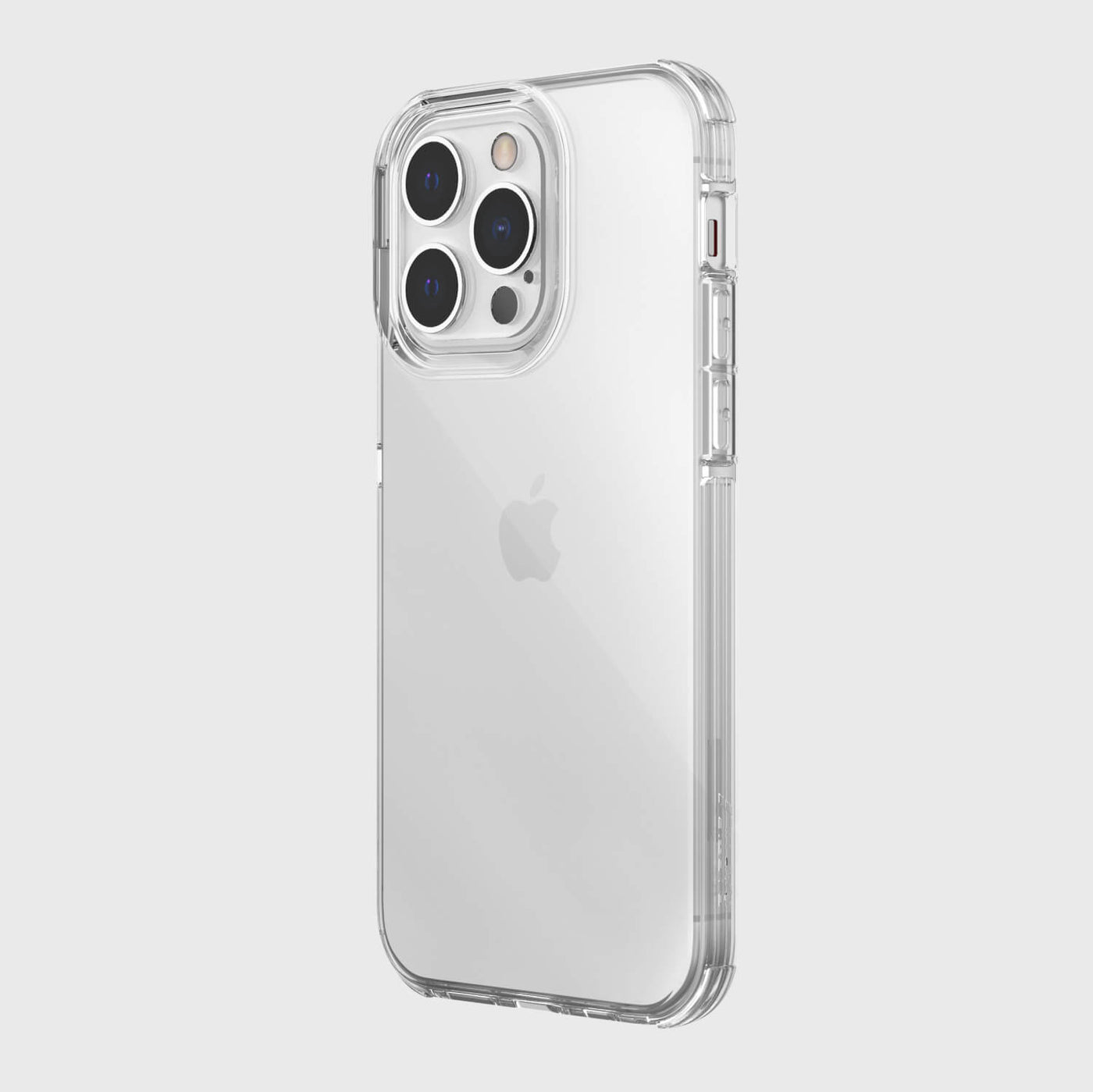 iPhone 13 Pro in Raptic Clear case - color clear - back angle #color_clear