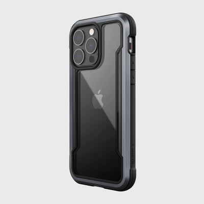 iPhone 13 Pro in Raptic Shield case in - color black - back angle #color_black