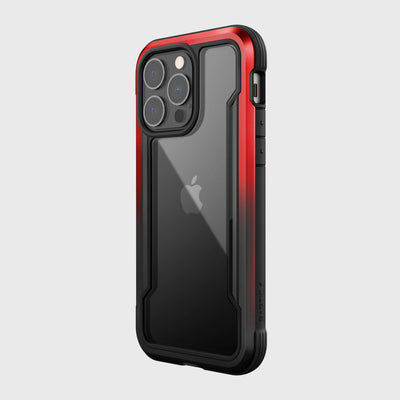 iPhone 13 Pro in Raptic Shield case in - color red gradient - back angle #color_red-gradient