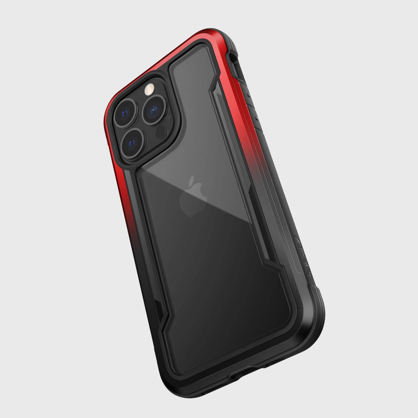 iPhone 13 Pro in Raptic Shield case - color red gradient - with drop protection #color_red-gradient