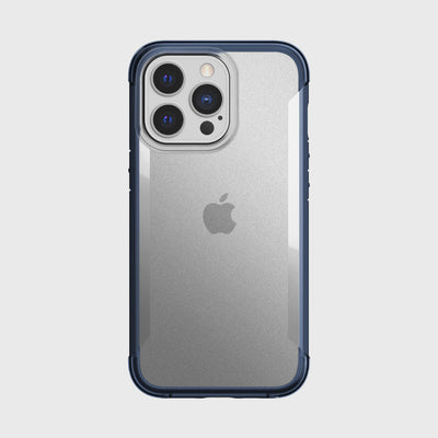iPhone 13 Pro in Raptic Terrain case - color blue - back side #color_blue