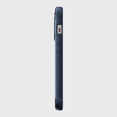 iPhone 13 Pro in Raptic Terrain case - color blue - left side #color_blue