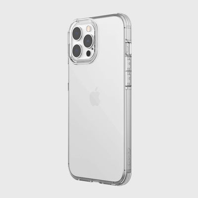iPhone 13 Pro Max in Raptic Clear case - color clear - back angle #color_clear