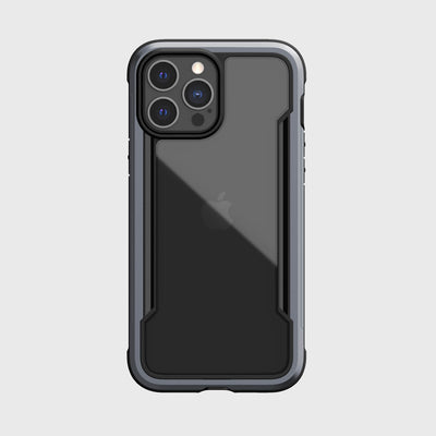 iPhone 13 Pro Max in Raptic Shield case - color black - back side #color_black