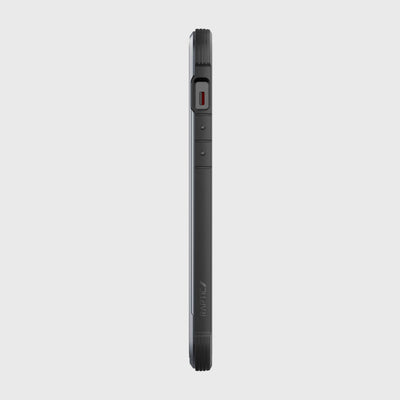iPhone 13 Pro Max in Raptic Shield case - color black - left side #color_black